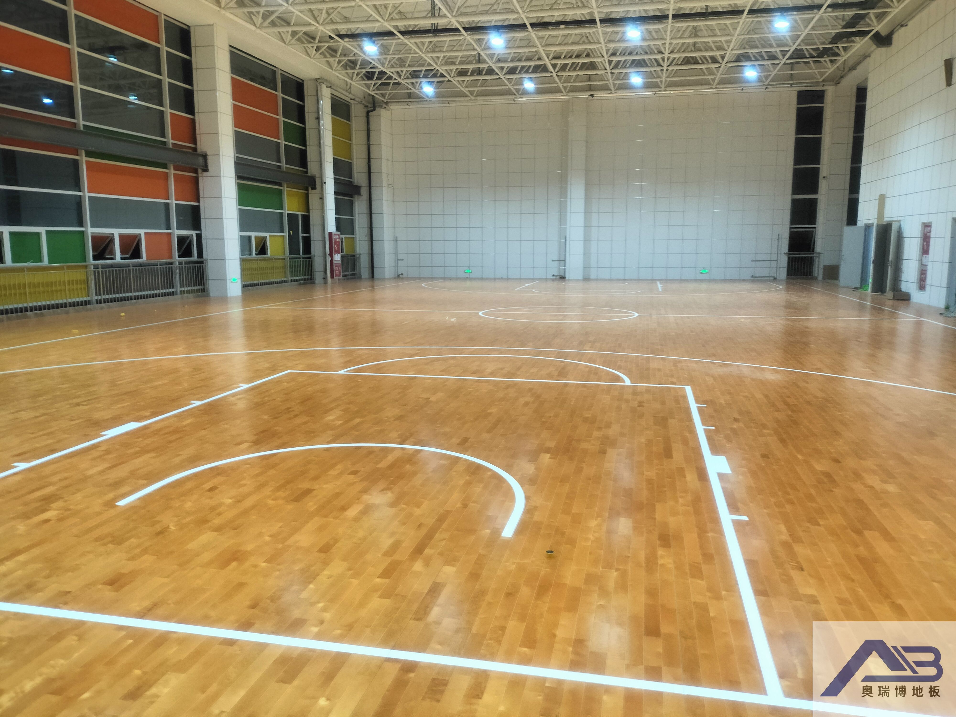 涿州市体育馆选择奥瑞博运动木地板作为场馆的地面材料